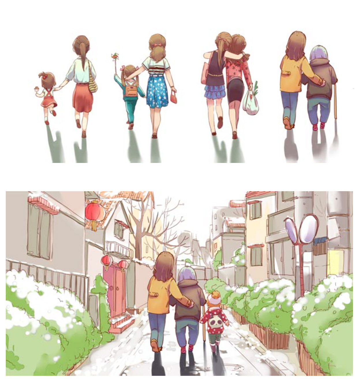 illustrator的一些插畫